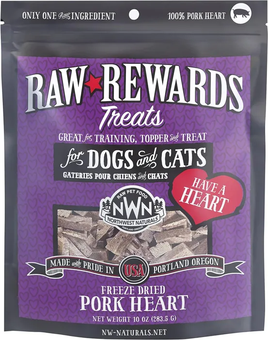 Northwest Naturals Freeze-dried Pork Heart Trt 3-oz