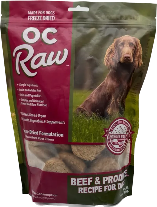 Oc Raw Freeze Dried Beef & Produce Sliders 14-oz