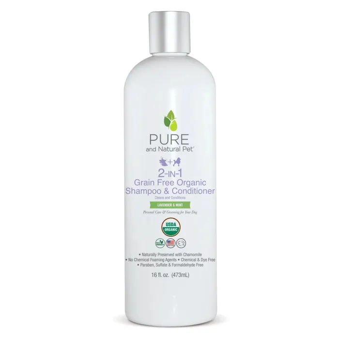 Pure & Nat Dog Shampoo 2-In-1 Orgnc Shampoo/Conditioner 16-oz
