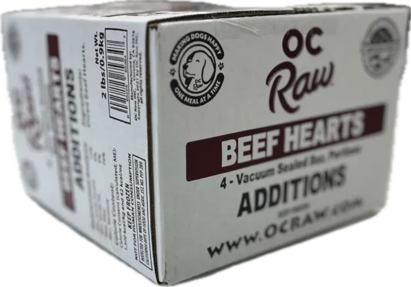 OC Raw Frzn Treats Beef Hearts 2#