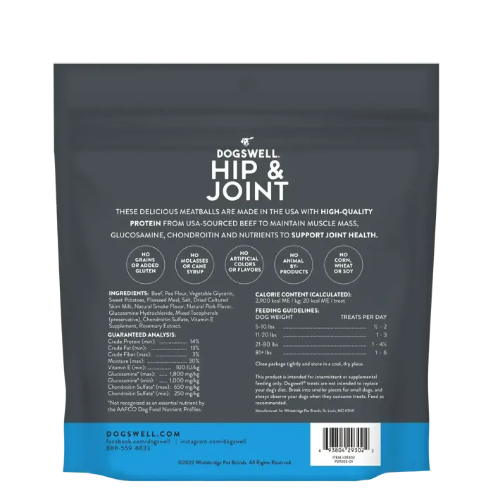 Dogswell Hip & Joint Meatballs Bf 14-oz