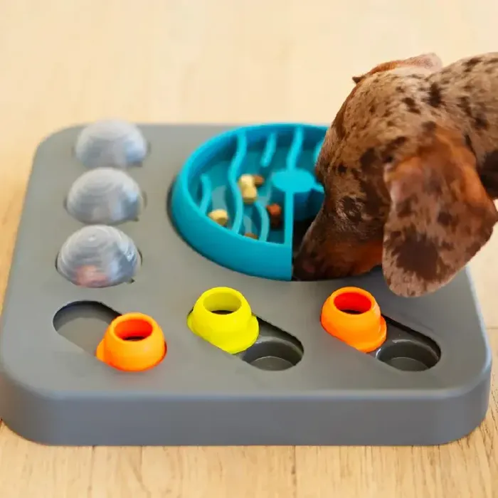 Messy Mutts Flip N Slide Puzzler Feeder MD