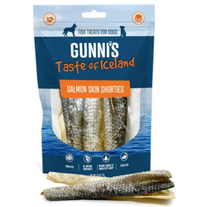 Gunni's Dog Treats Slmn Skin Shorties 2-oz