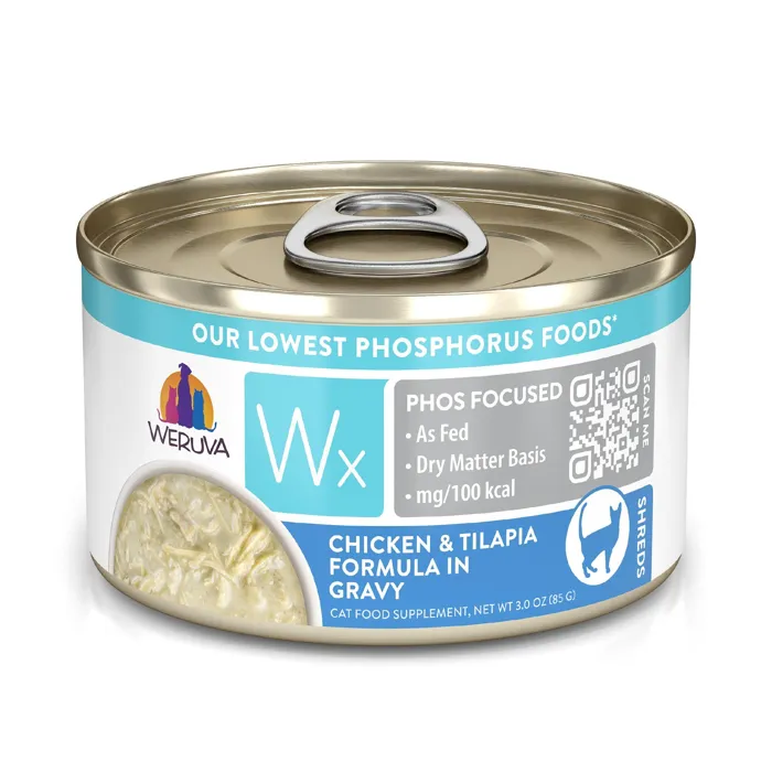 Weruva Cat Wx Phos Focused Chicken & Tilapia in Gravy 3oz