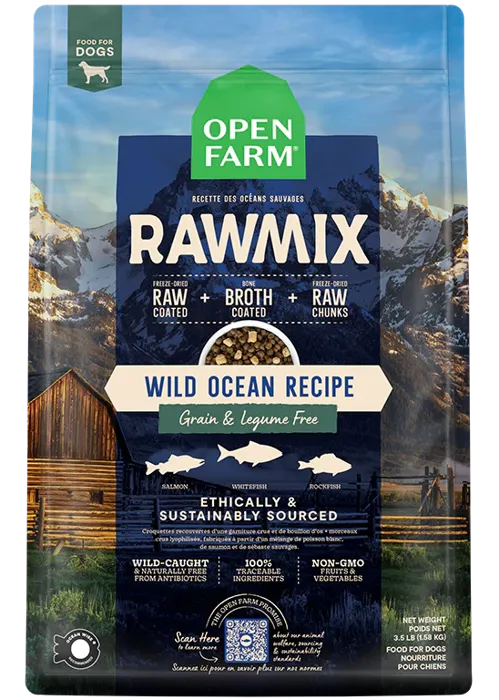 Open Farm Dog RawMix Wild Ocean (Slmn/Whitefish/Rockfish) GF 20#