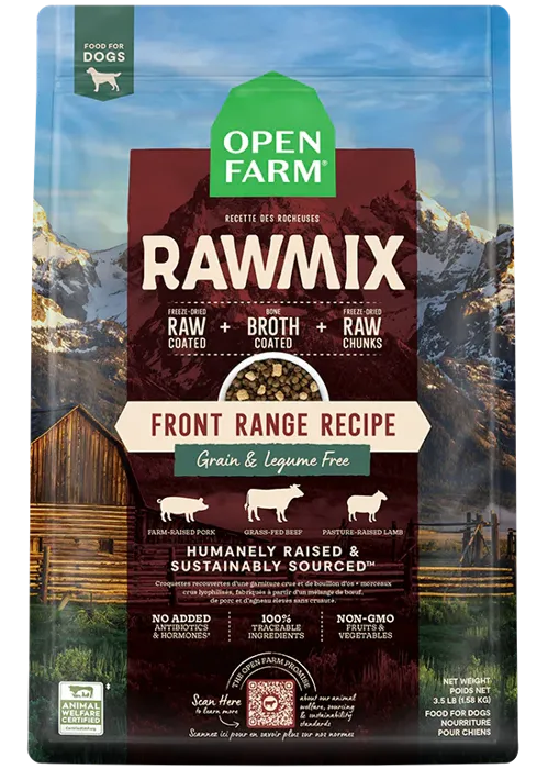 Open Farm Dog RawMix Front Range (Pork/Bf/Lamb) GF 3.5#