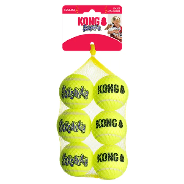 Kong Air Squeaker Tennis Balls 6pk