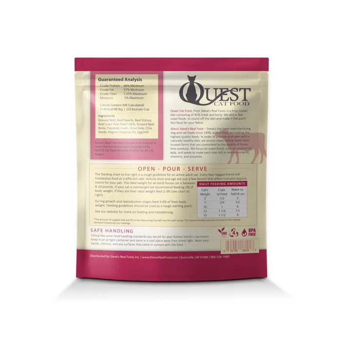 SRF Cat Quest Nuggets Bf FD 10-oz