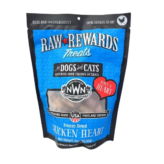 Northwest Naturals Freeze Dried Chicken Heart 3-oz
