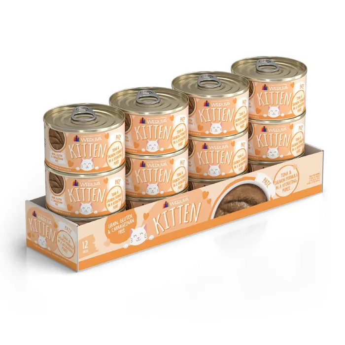 Weruva KITTEN Tuna & Slmn Puree 3-oz