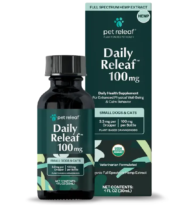 Pet Releaf Daily 100-mg Hemp Oil 1-oz
