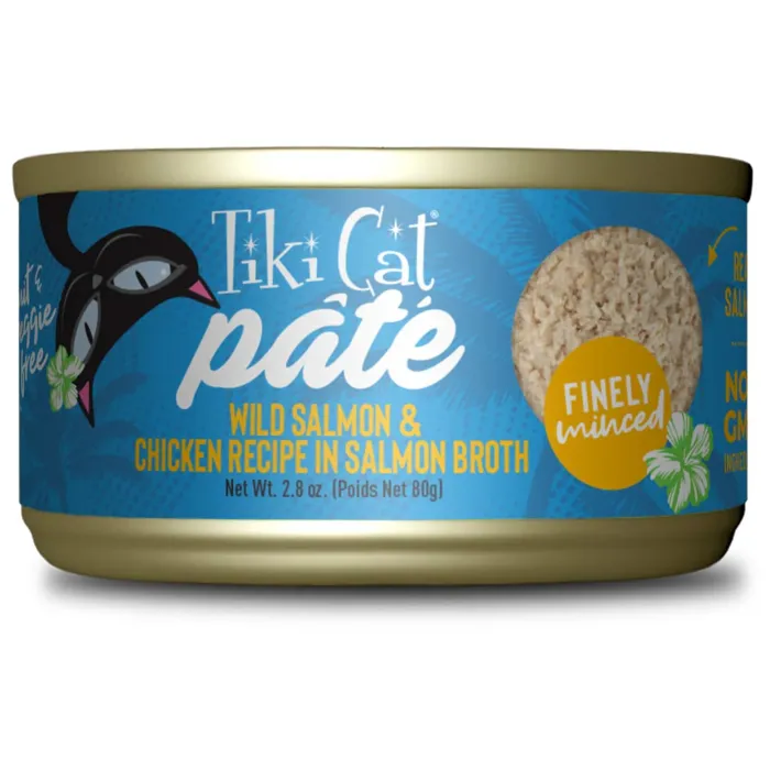 Tiki Cat Luau Wild Slmn & Ckn Pate Can 2.8-oz