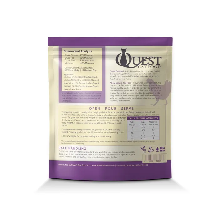 SRF Cat Quest Nuggets Ckn FD 10-oz