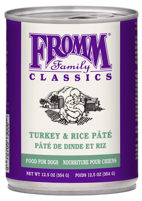 Fromm Classic Dog Can Turkey & Rice Pate 12.5oz