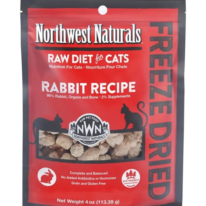 Northwest Nats Raw Diet Grain-free Rbt Nibbles Fd Cat Food, 11-oz