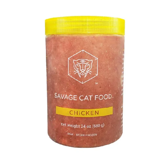 Savage Cat Frzn Ckn LG Tub 24-oz