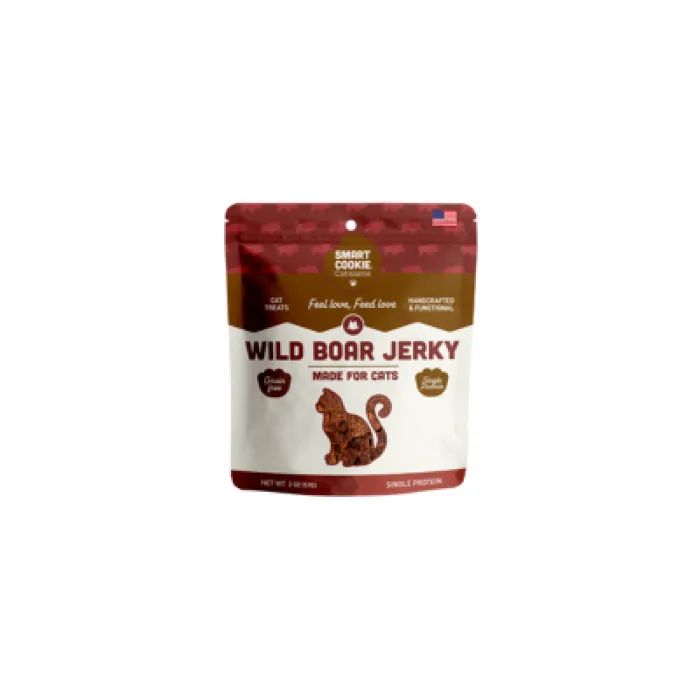 Smart Cookie Cat Wild Boar Jerky Treats 2oz