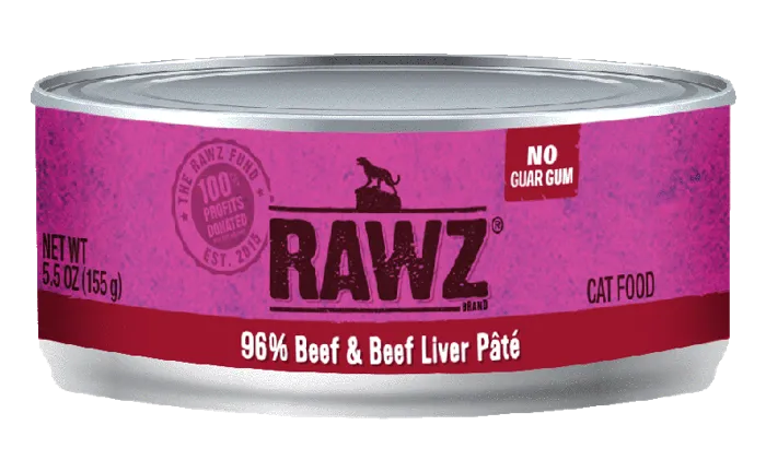 Rawz 96% Cc 3oz/18 Beef Beef Lvr Pate