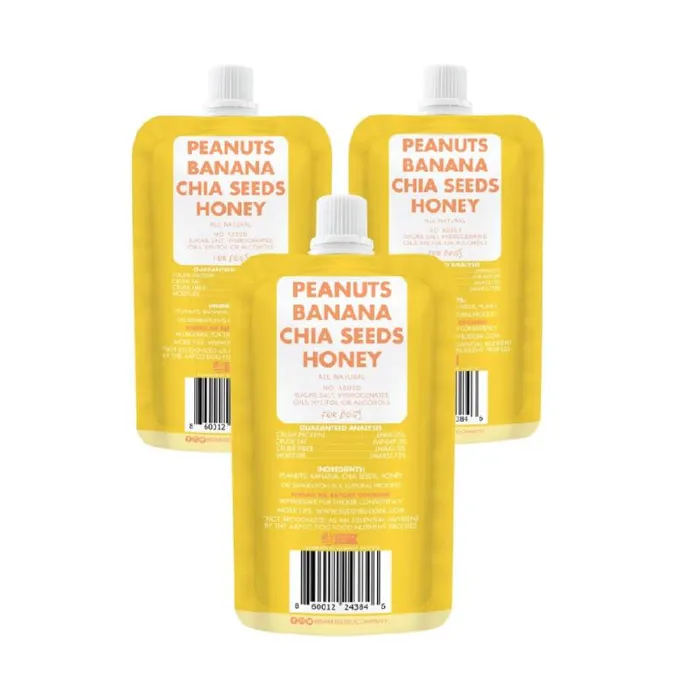 Bark Bistro Barkin Banana Buddy Budder Squeeze Pack 4oz (new)
