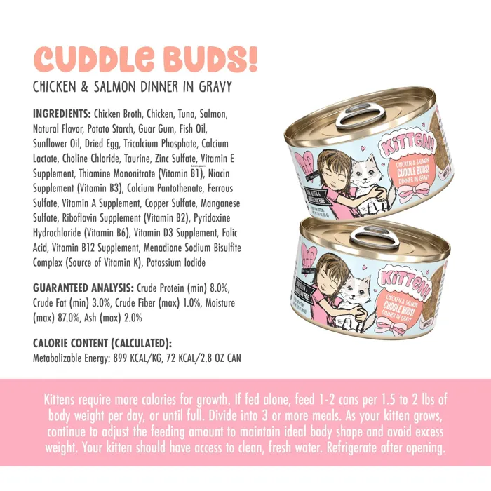 Weruva BFF Kitten Cuddle Buds Chicken Salmon 2.8oz