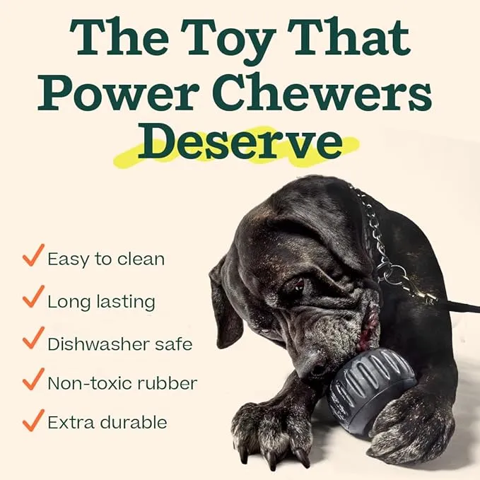 Woof Dog Toy Pupsicle Power Chewer Blk LG