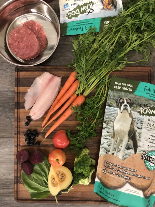 OC Raw Dog Frzn Fish & Produce 18#