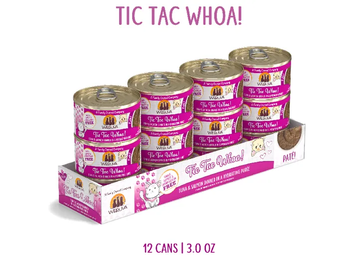 Weruva Cat Pate Tic Tac Whoa - Tuna & Slmn 3-oz