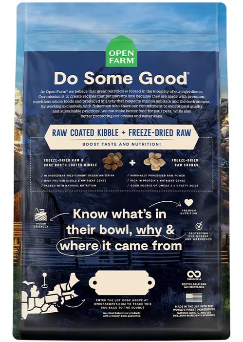 OF Dog RawMix Wild Ocean (Slmn/Whitefish/Rockfish) Anc Grain 3.5#