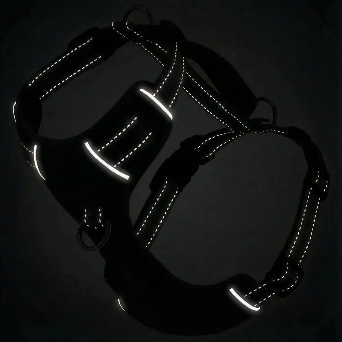 Bay Dog Chesapeake Harness Covert Black reflective view