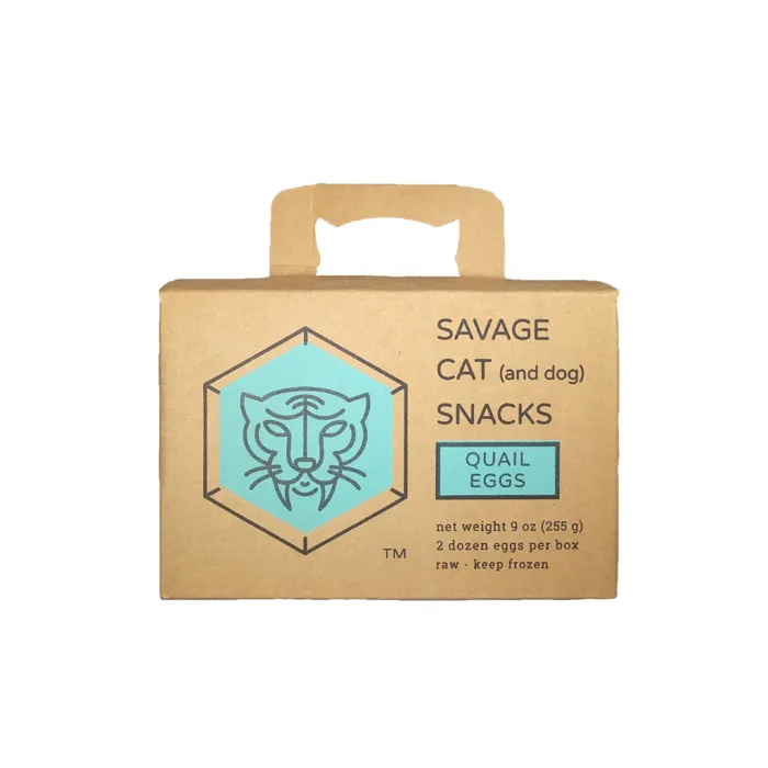Savage Cat Frzn Quail Eggs 24ct