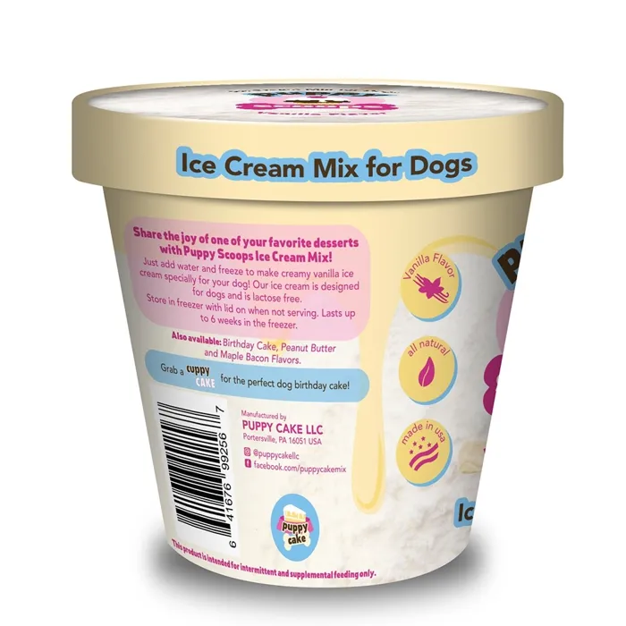 PPC Puppy Scoops Ice Cream Mix- Vanilla