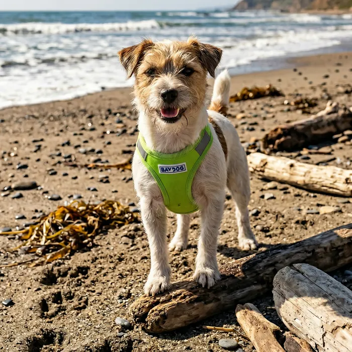 Baydog Liberty Bay Harness Key Lime Small lifestyle view
