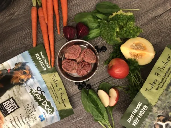 OC Raw Dog Frzn Turkey & Produce 18#