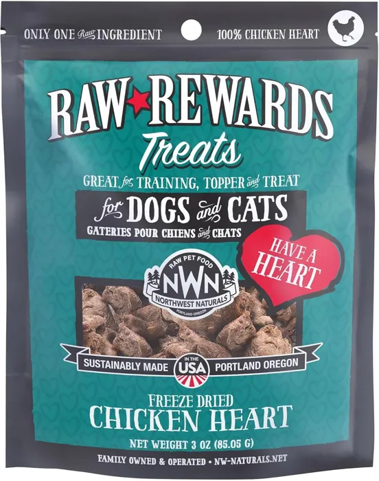 Northwest Naturals Freeze Dried Chicken Heart 3-oz