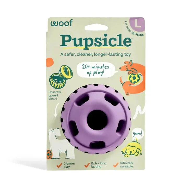 Woof Pupsicle Toy Lavender LG