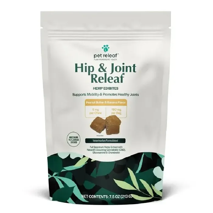 Pet Releaf Hip & Joint PB/Banana Chews LG 7.5oz