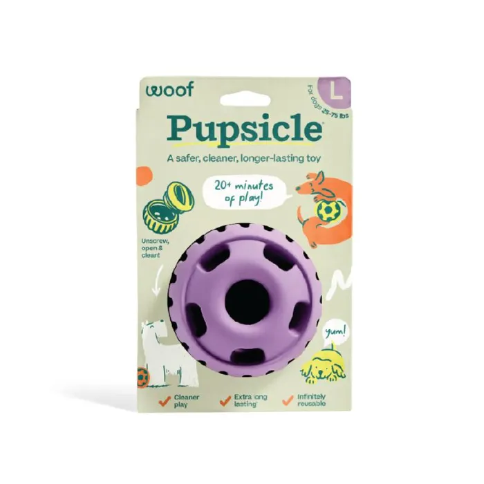 Woof Pupsicle Toy Lavender LG