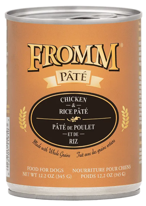 Fromm Can Ckn & Rice Pate 12-oz