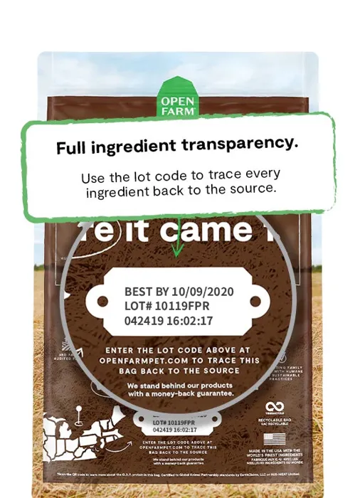 Open Farm Dog Dry Lamb Ancient Grain 22#