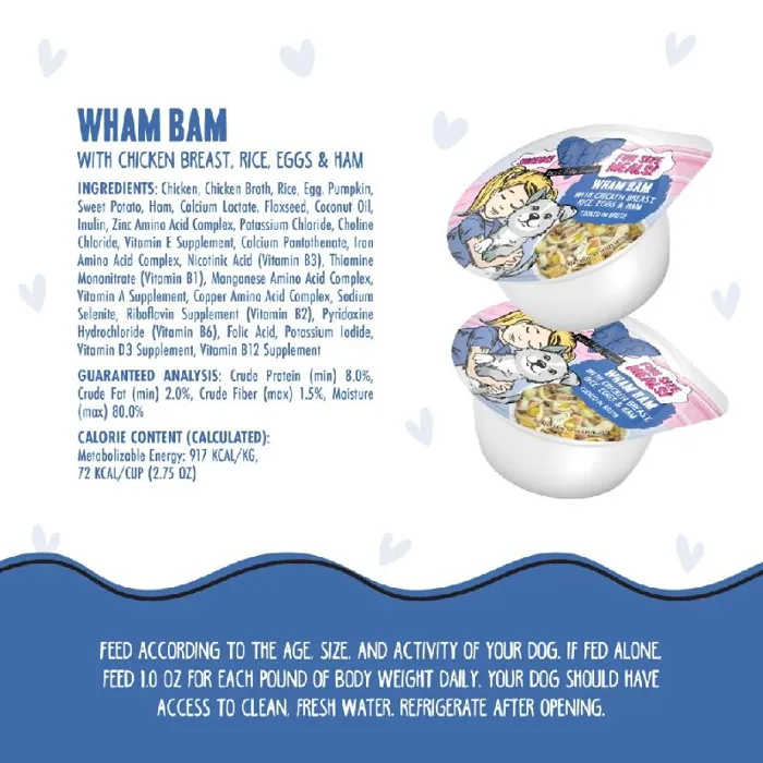 Weruva Dog Bff Wham Bam Chicken & Ham Cup 2.75 Oz