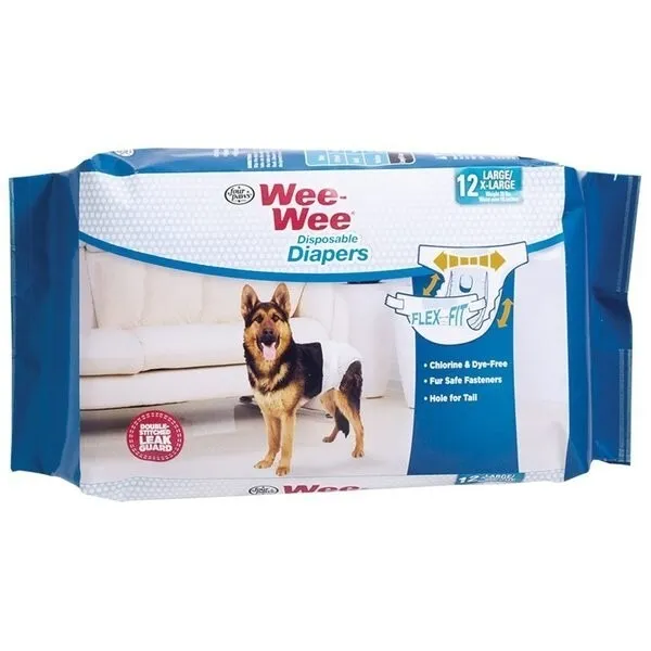 Four Paws Disposable Diapers LG/XL 12pk