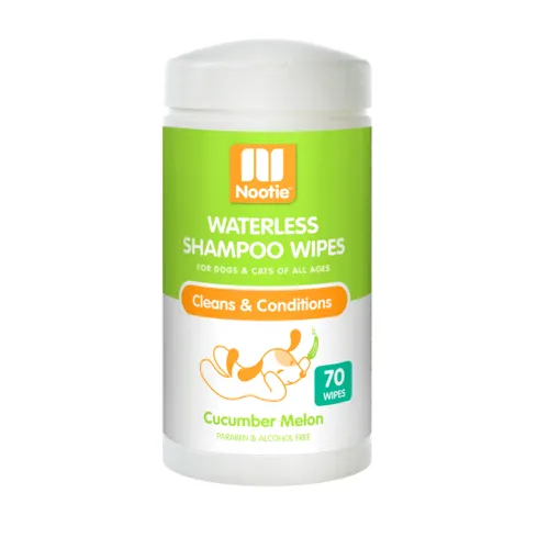 Nootie Waterless Shampoo Wipes Cucumber Melon 70ct