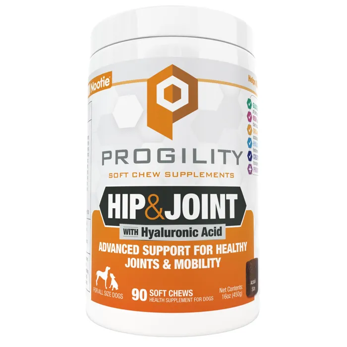 Nootie Progility Hip & Joint Soft Chews Supplement For Dogs, 90-count