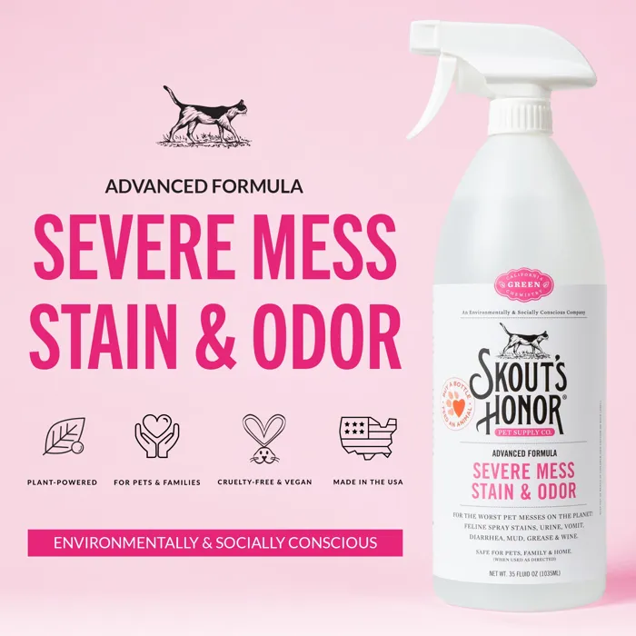 Skout's Honor Cat Severe Mess Stain & Odor 35 oz front
