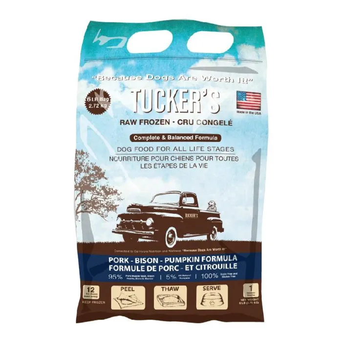 Tucker's Frzn Pork/Bison/Ppkn 20#