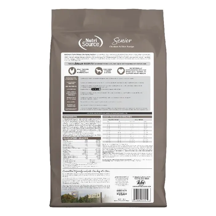 Nutrisource Dog Senior Chicken & Rice 26-lb