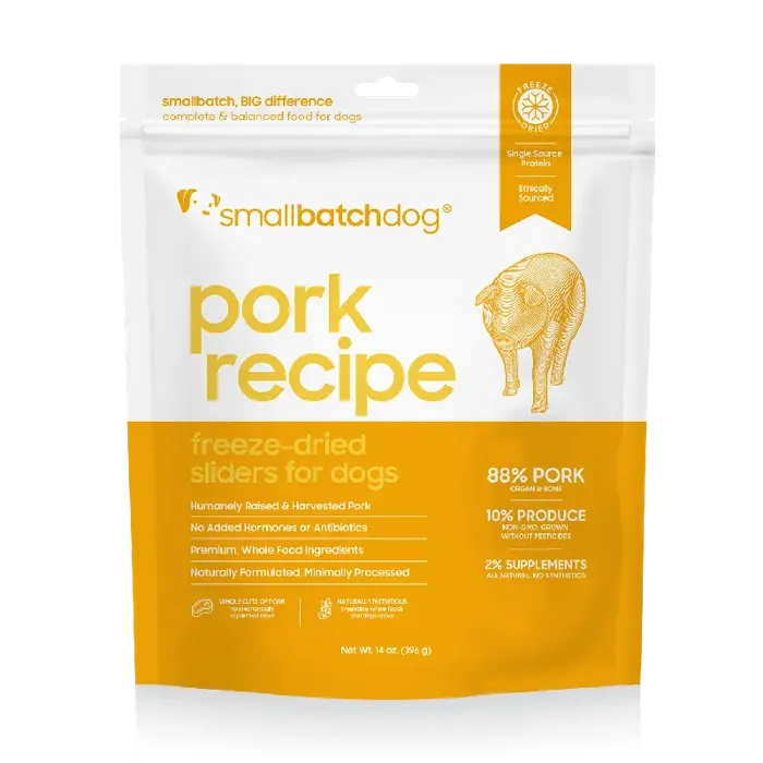 Smallbatch Dog Sliders FD Pork 14oz