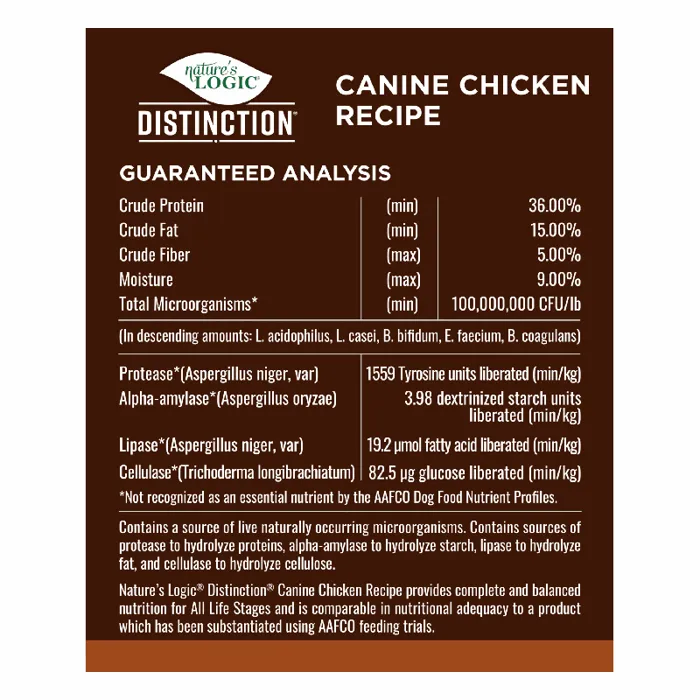 Nature's Logic Dog Distinction Dry Chicken 4.4-lb