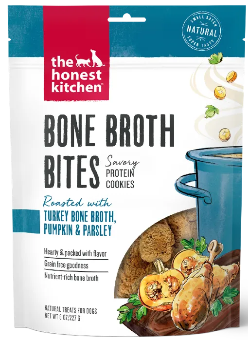 HK Treats Bone Broth Bites Trky/Ppkn 8-oz