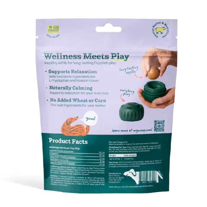 Woof Treat Pops Refill Calming SM